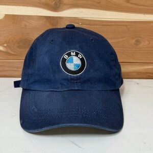 BMW‎ Men's Hat Baseball Cap Adjustable Logo Embroidered Navy Blue Outdoors